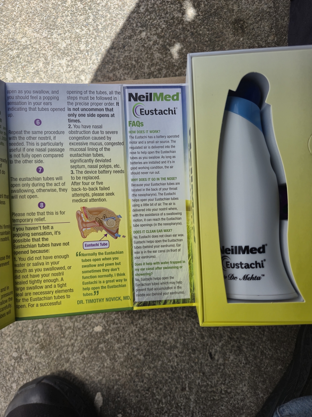 Eustachi Nasal Regulator - White and Blue - Picture 2 of 6